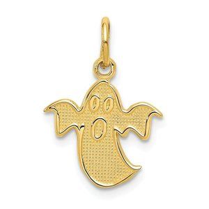14k Ghost Charm New Pendant Yellow Gold